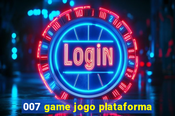 007 game jogo plataforma